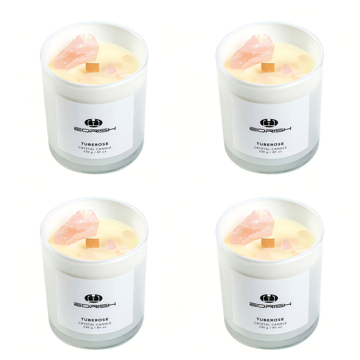 Soy Scented Candles with Crystal | Home Relaxation Scented Candles, Soul Gifts for Women\u002F Mothers\u002F Friends | Lavender, Tuberose, Cedar, Lemon & Sage Fragrances