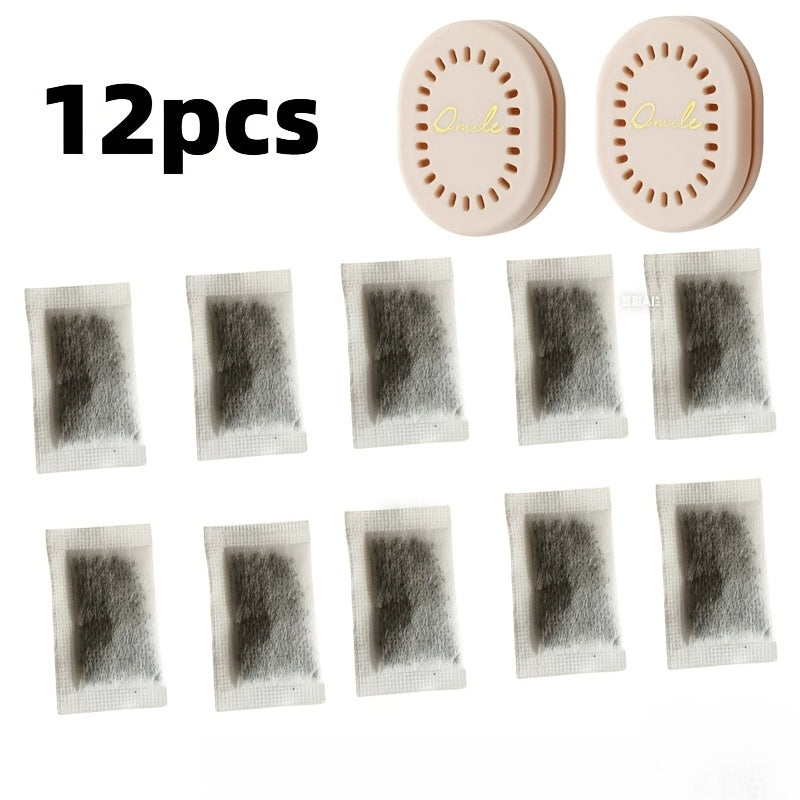 12pcs Combination Set Activated Carbon Deodorizing Refrigerator, Closet, And Drawers, Wardrobe-Kitchen Use, a Must-Have Choice for Absorbing Odors, No Power Supply Required, Deodorizing Fresh Box