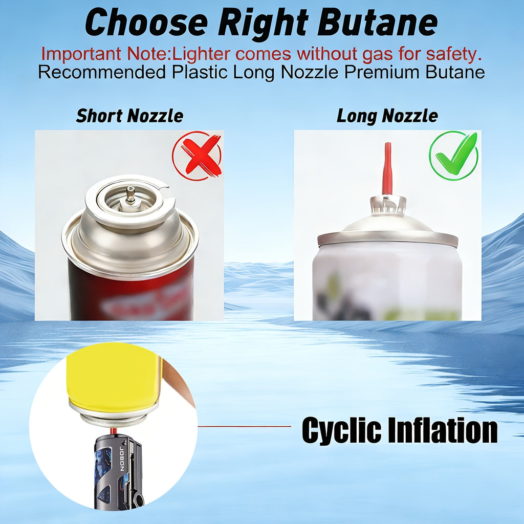 3-in-1 Zinc Alloy Windproof Refillable Butane Jet Torch Lighter, Advanced Technology Lines Design Protective Lid, Powerful Blue Flame, Built-in Punch And Draw Enhancer for Camping, BBQ And Candle for Father's Day And Birthday(Butane Not Included)