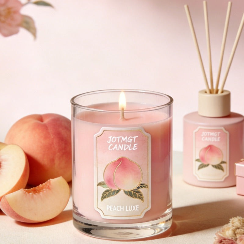 JOTMGT Large Capacity Fruit-Scented Soy Wax Candles, Each 12.35 Ounces, Burn for 50 Hours and Emit a Sweet Fragrance. Suitable for Bedrooms, Living Rooms, as Holiday Gifts, or as Ideal Presents.
