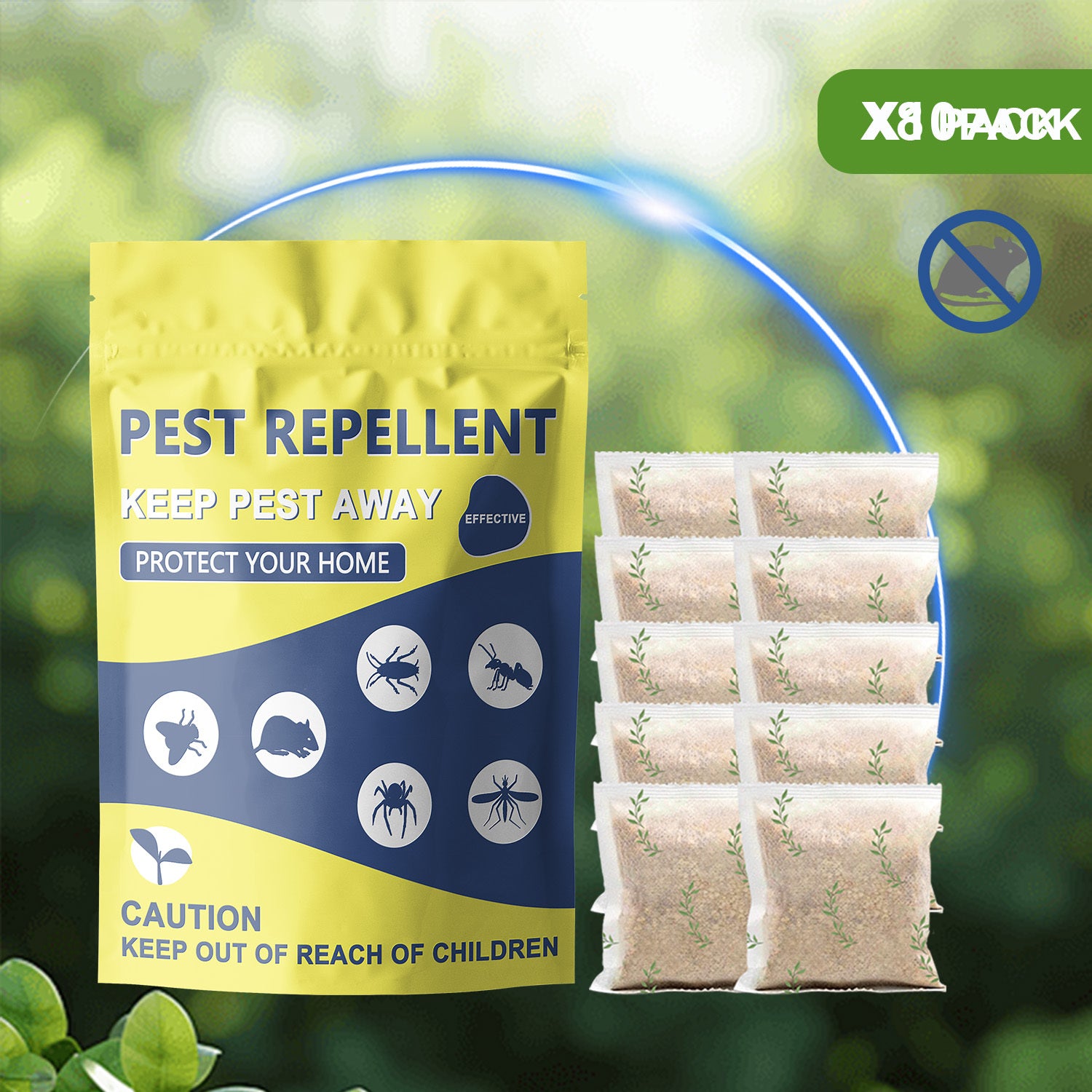 Pest Control Ball Repellent .8\u002F10balls, Rodent Repellent, Mouse Repellents, Peppermint Oil to Repel Mice and Rats, Rat Deterrent, Repel Mosquito, Roach, Ant, Rodent, Spider, Moths & Other Pest Repellent
