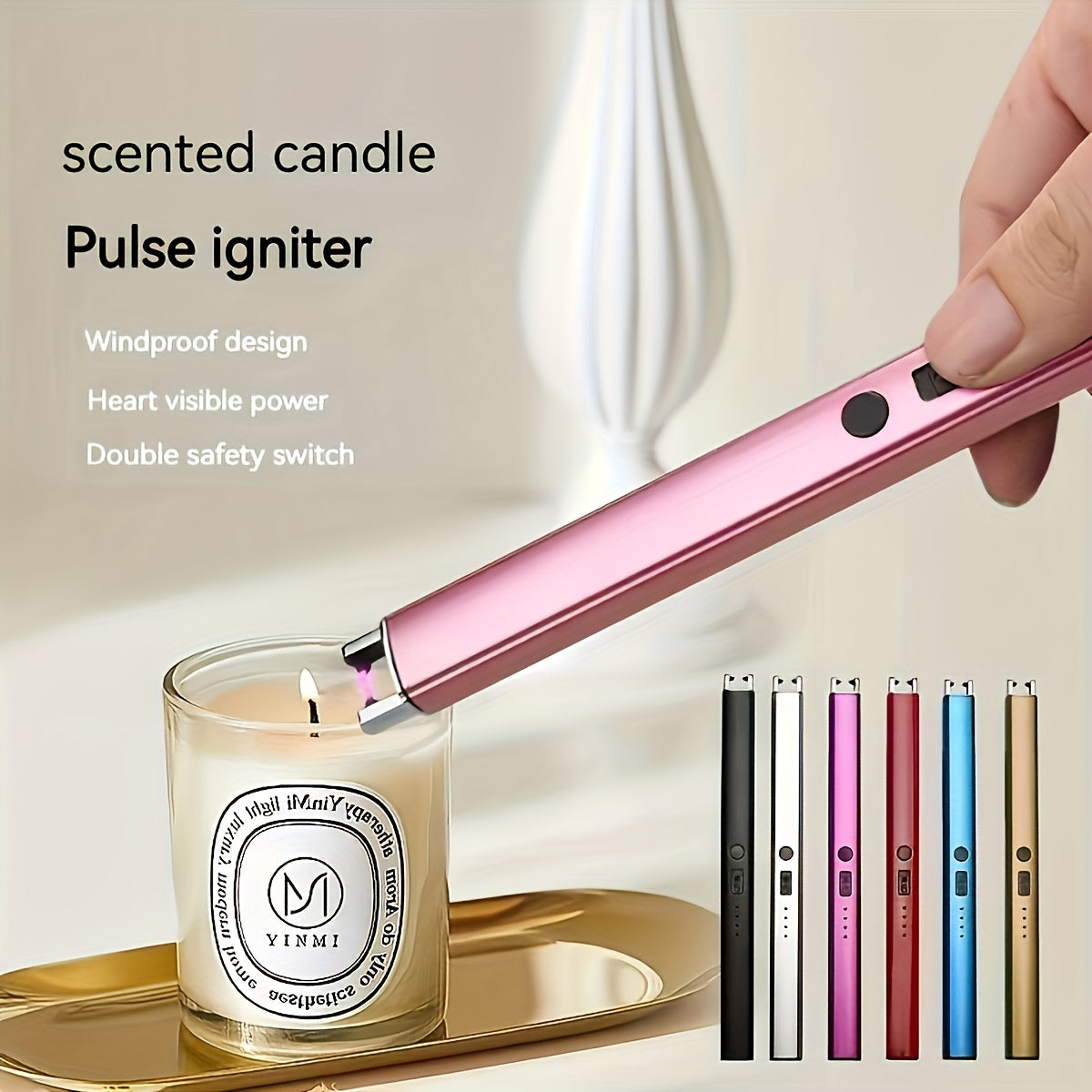 8\u002F12pcs New Aromatherapy Candles, Extended Gas Stove, Natural Gas Electronic Charging Igniter, Home Ignition Gun, Igniting Rod, Lighter