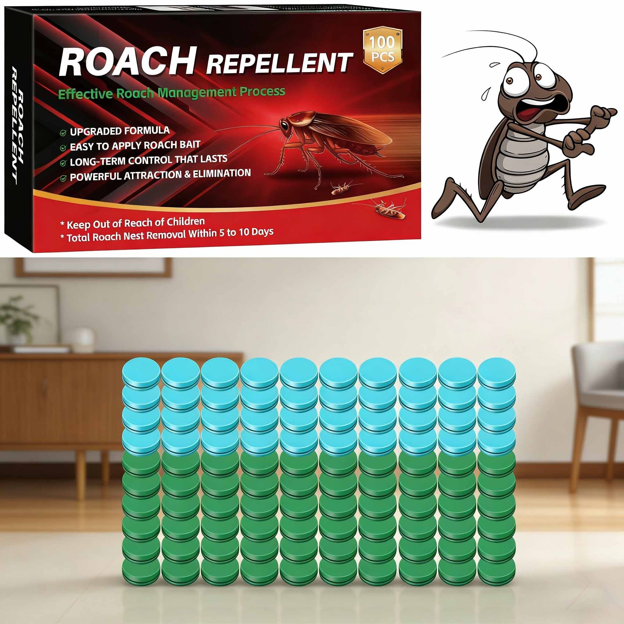 Home Daily Pest Care, 100 Count 60 Green 40 Blue, Ward Off Daily Home Pest Discomfort, Easy To Place, Multi Scenario Available